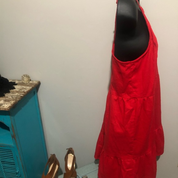 Speechless Red Ruffle Dress - Picture 5 of 6